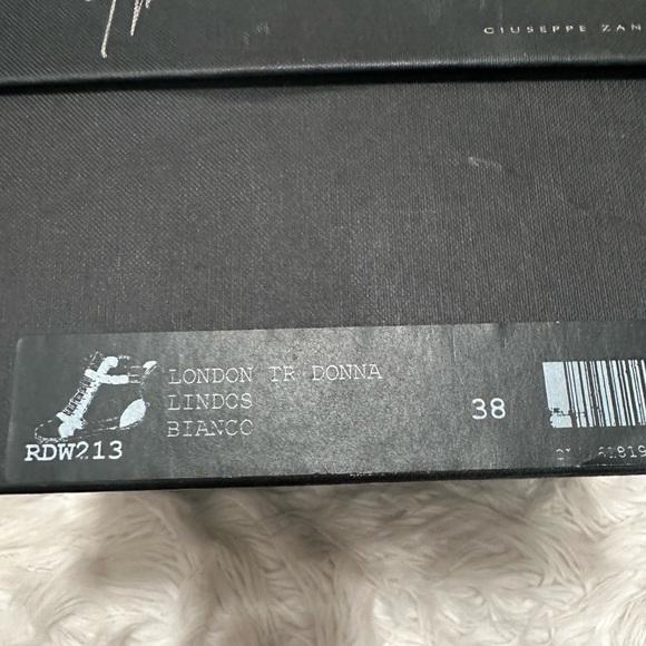 Giuseppe Zanotti Leather sneaker high top gold white and black size 38. Used - Picture 5 of 7